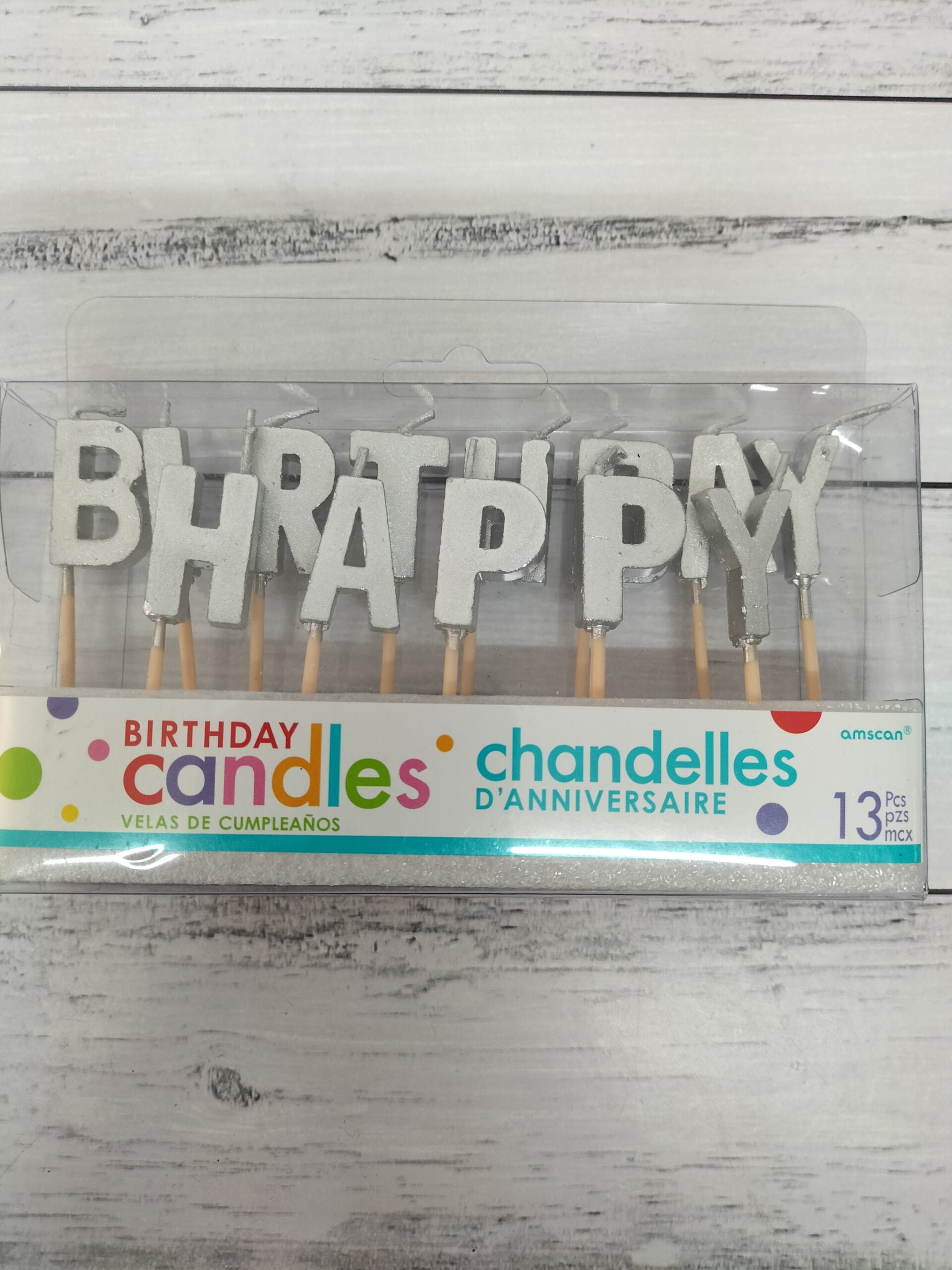 Silver Happy Birthday Candle Set – Cake And Sugar Art